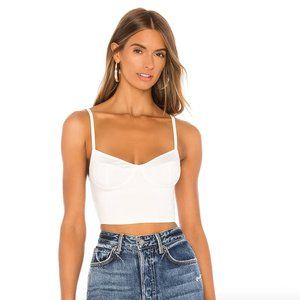 Cutlass Solid Bustier Crop Tank